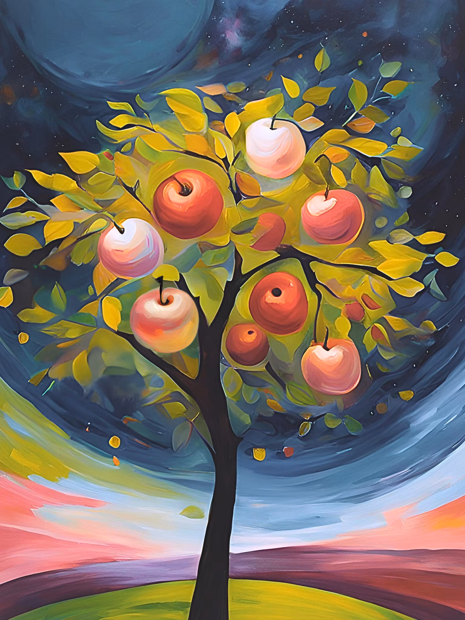 Graphic Art "The cosmic fruit"