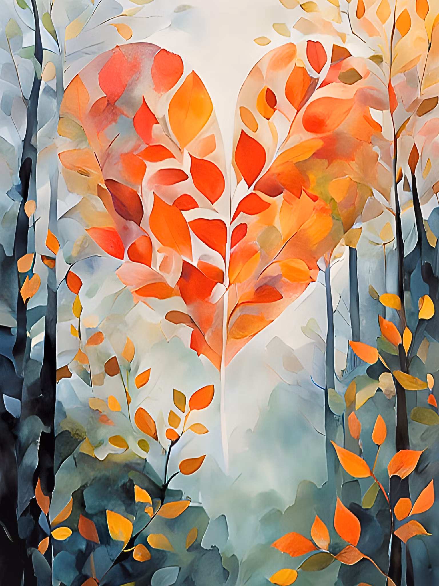 Graphic Art "Vibrations of love"