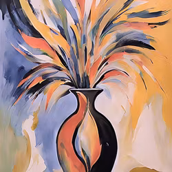 Graphic Art "The natural flow of happiness"