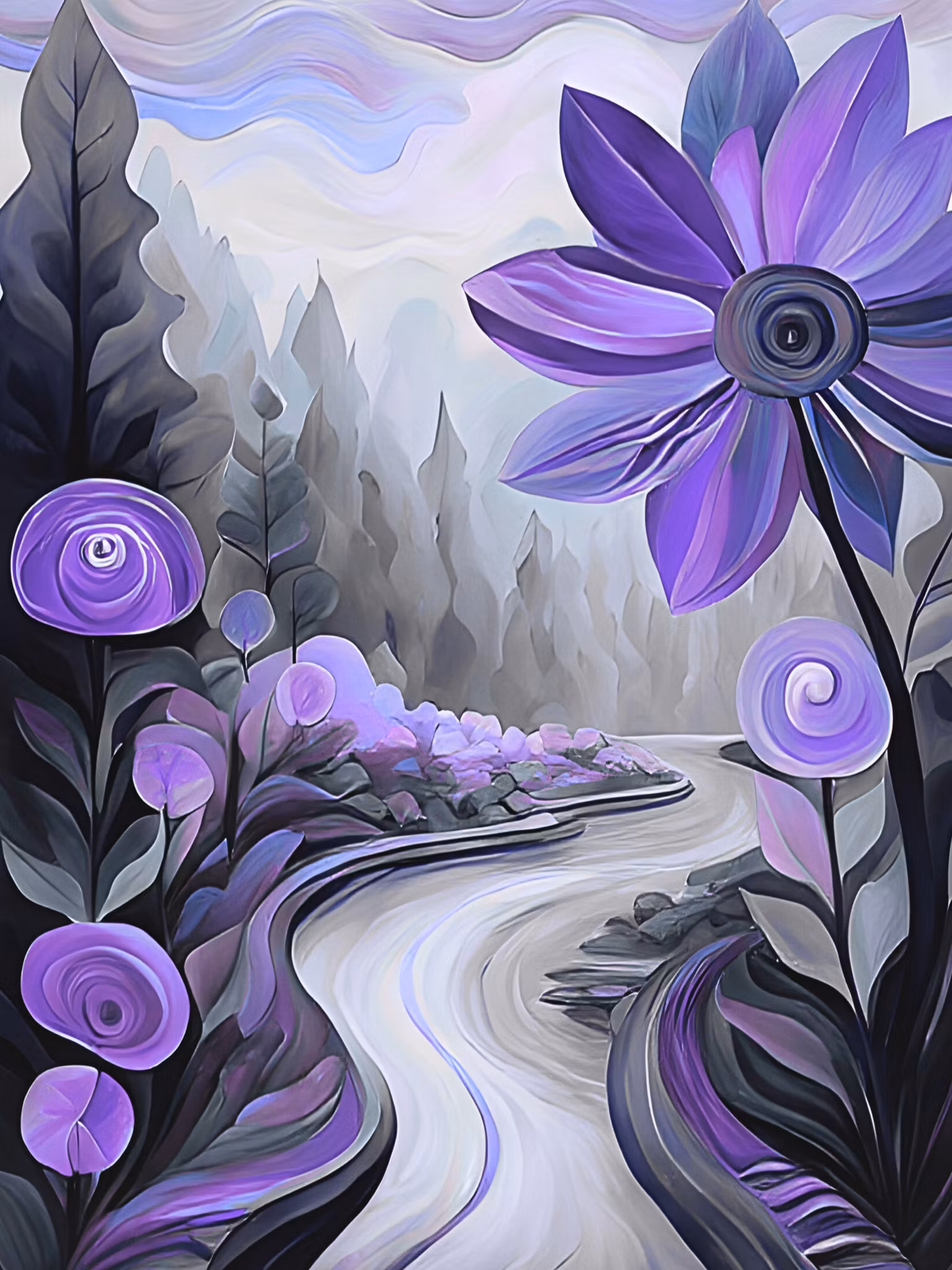 Graphic Art "Secrets of the Enchanted Forest"