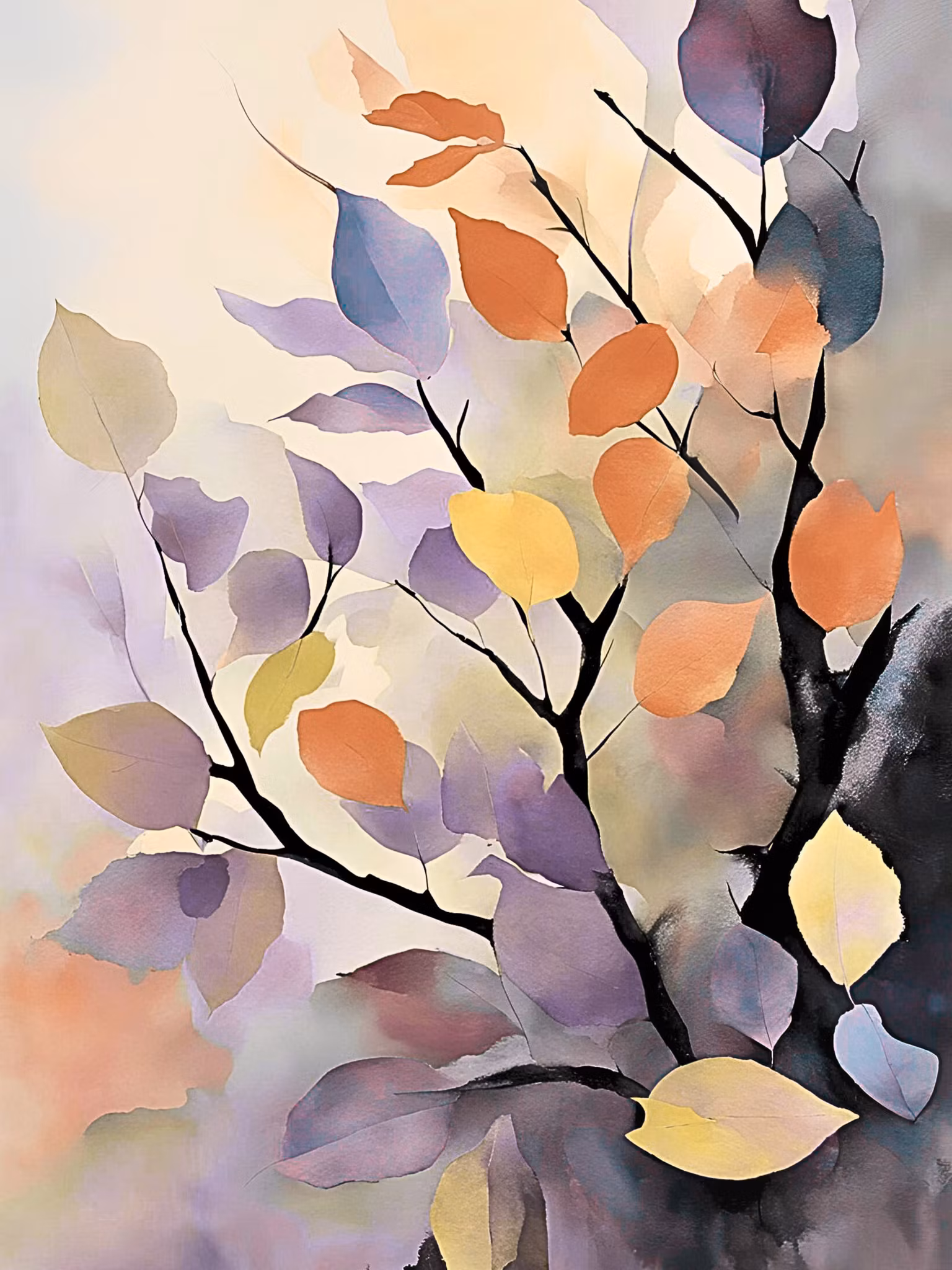 Graphic Art "Autumnal time of colors"