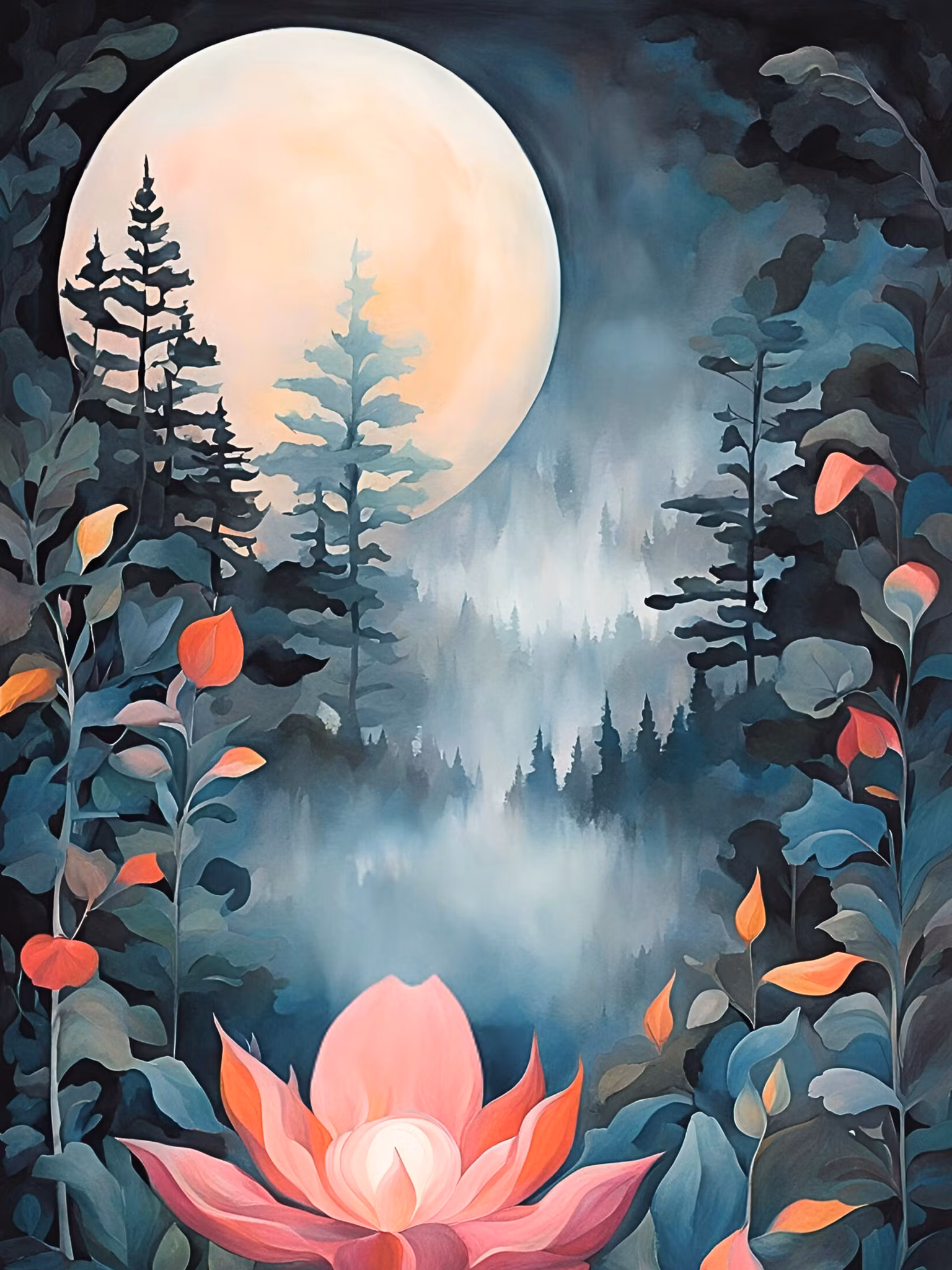 Graphic Art "Calm and peacefulness"
