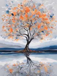 Graphic Art "Tree of generosity"