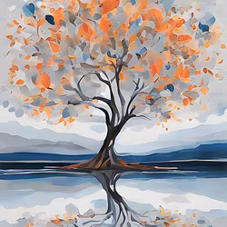 Graphic Art "Tree of generosity"