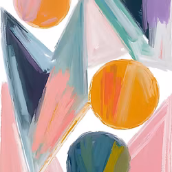 Graphic Art "A geometric world"