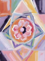 Graphic Art By Pär "The flower at the center of existence"
