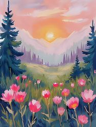 Graphic Art by Pär "Wild Flower 2547"