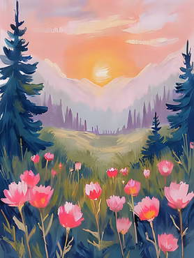 Graphic Art by Pär "Wild Flower 2547"