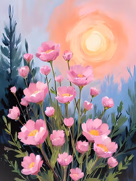 Graphic Art by Pär "Wild Flower 2551"