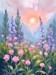 Graphic Art by Pär "Wild Flower 2573"