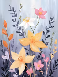 Graphic Art "Wild Flower 3227"