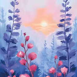 Graphic Art "Wild Flower 3239"