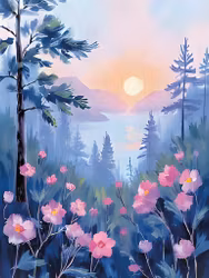 Graphic Art "Wild Flower 3243"