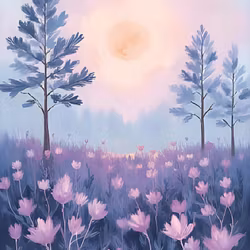 Graphic Art "Wild Flower 3245"
