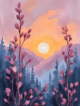 Graphic Art By Pär "Wild Flower 4101"