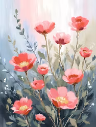 Graphic Art By Pär "Wild Flower 4133"