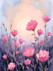 Graphic Art By Pär "Wild Flower 4139"