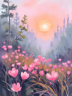 Graphic Art By Pär "Wild Flower 4148"