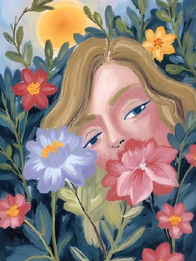 Graphic Art By Pär "Wild Flower 4180"