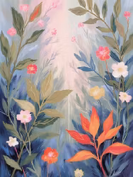 Graphic Art "Wild Flower 6105"