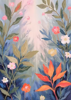 Graphic Art "Wild Flower 6105"