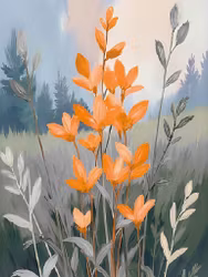 Graphic Art "Wild Flower 6109"