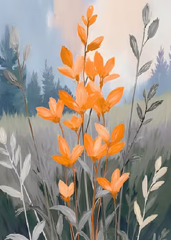 Graphic Art "Wild Flower 6109"