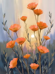 Graphic Art "Wild Flower 6250"