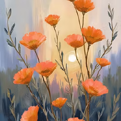 Graphic Art "Wild Flower 6250"