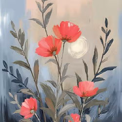 Graphic Art "Wild Flower 6255"