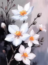 Graphic Art "Wild Flower 6315"