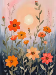 Graphic Art "Wild Flower 7201"