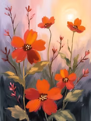 Graphic Art "Wild Flower 7203"