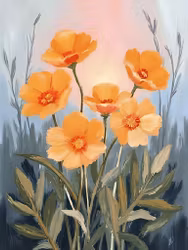 Graphic Art "Wild Flower 7209"