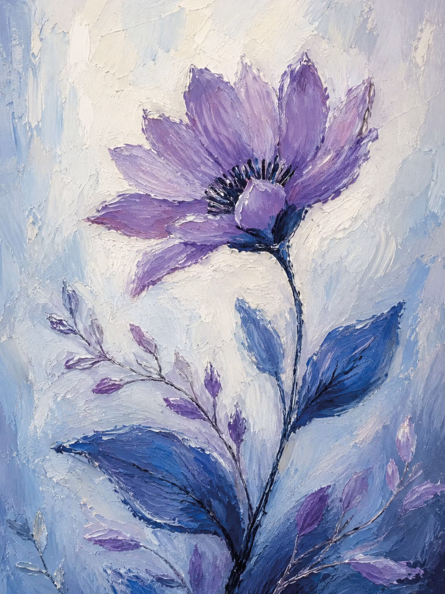 Graphic Art "Blue flower"