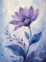 Graphic Art "Blue flower"