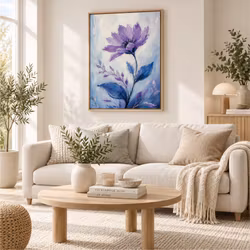 Graphic Art "Blue flower"