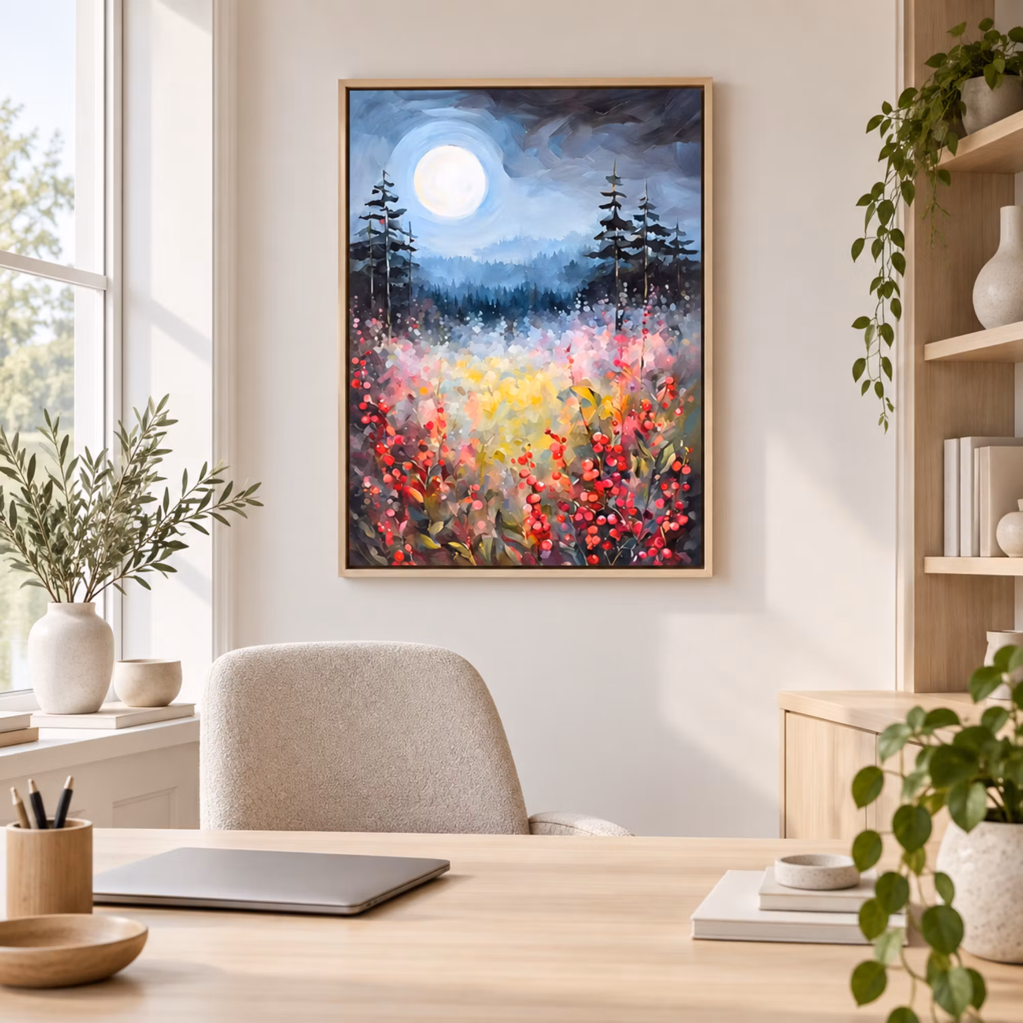 Graphic Art "The moon will dance"