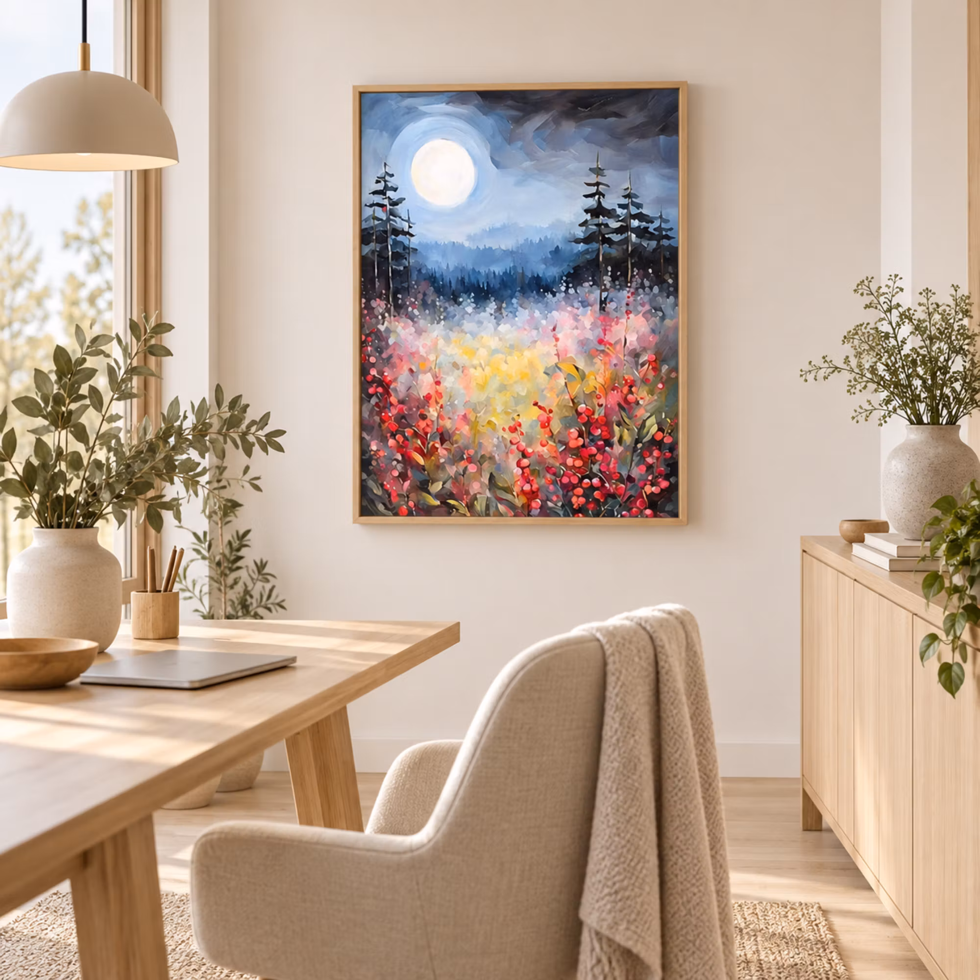 Graphic Art "The moon will dance"
