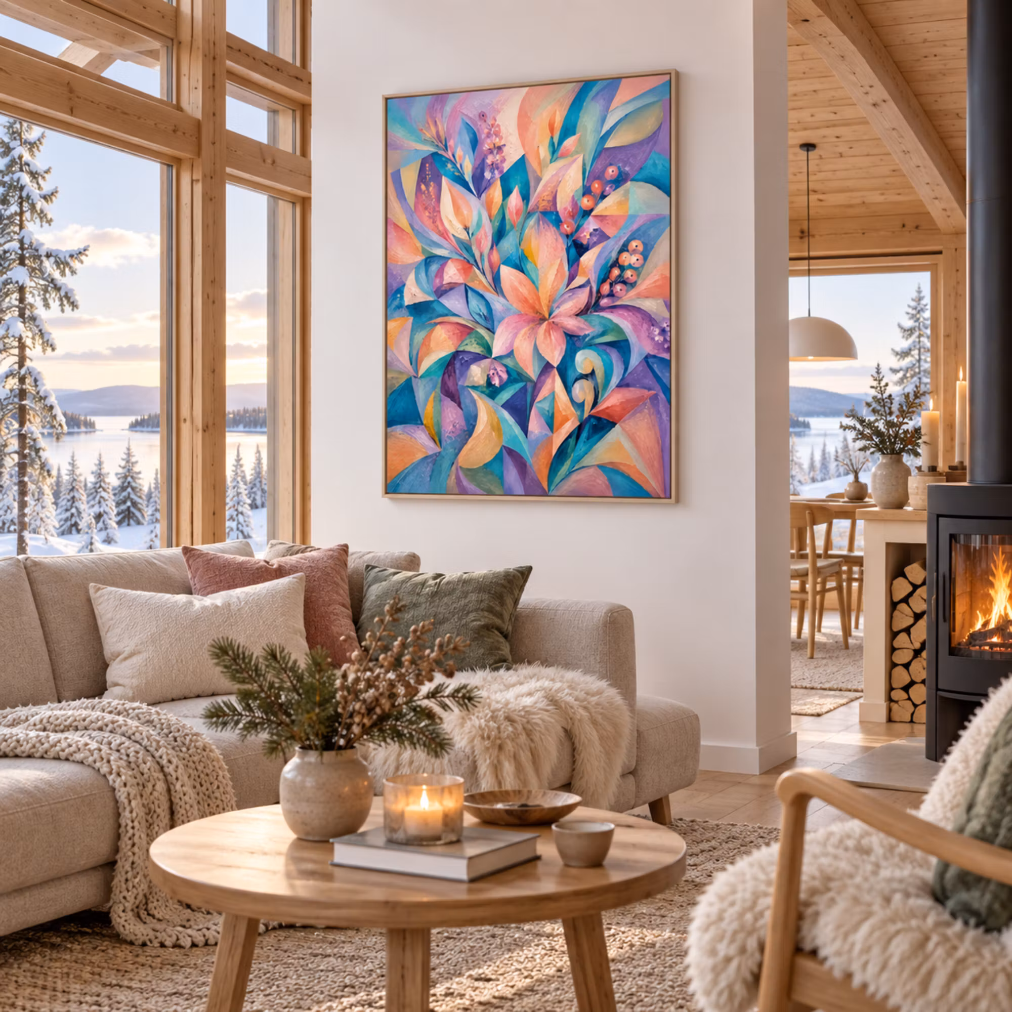 Graphic Art "My heart is bright and light"