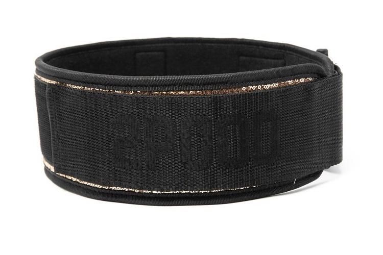 2Pood Classy Bling Rose Gold Straight Weightlifting Belt
