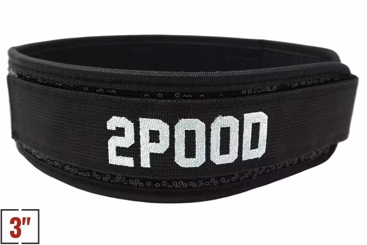 2Pood 3" Petite Black Magic (Sparkle) Straight Weightlifting Belt