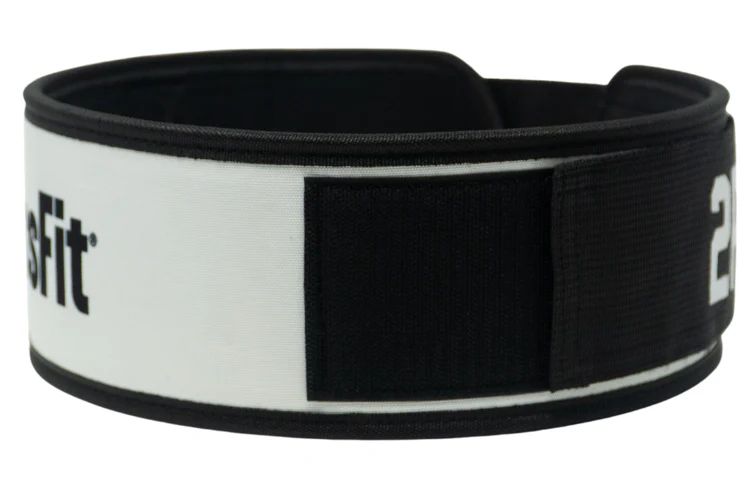 2pood CrossFit White Straight Weightlifting Belt
