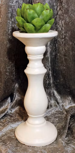 Betongljusstake vit