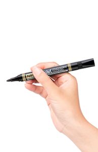 Märkpenna svart Pentel N850 med rund 1-3 mm spets 12 st