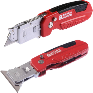 Fällkniv 2 in 1 Universal/Skrap med 13 st knivblad