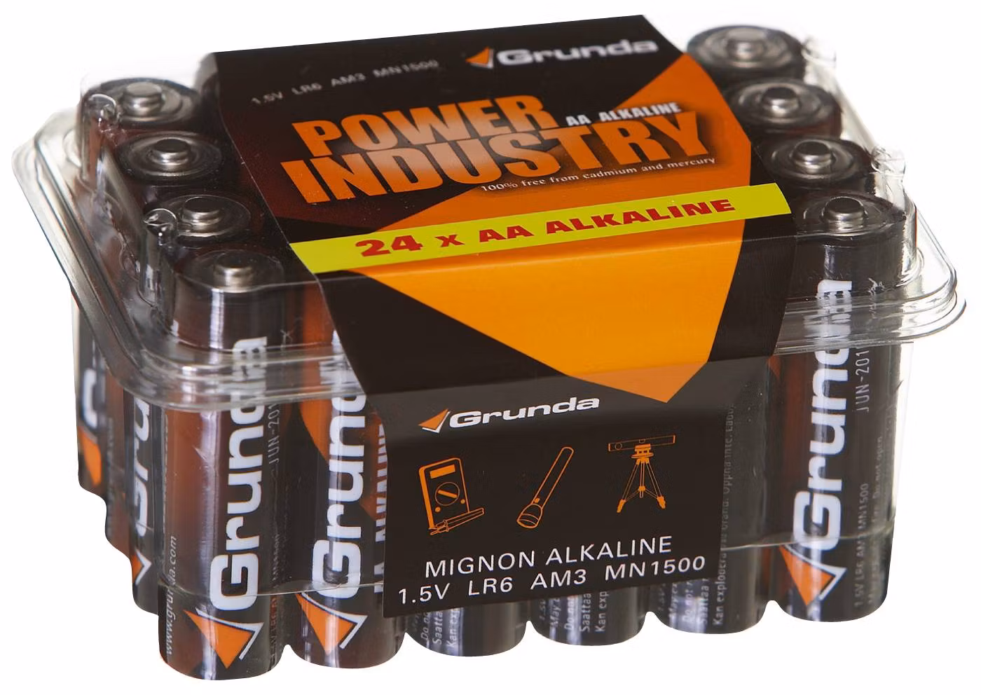 BATTERI GRUNDA INDUSTRIPACK LR06 AA 1,5V