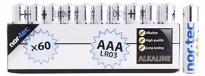 ALKALISKT BATTERI AAA 1.5V 60STK