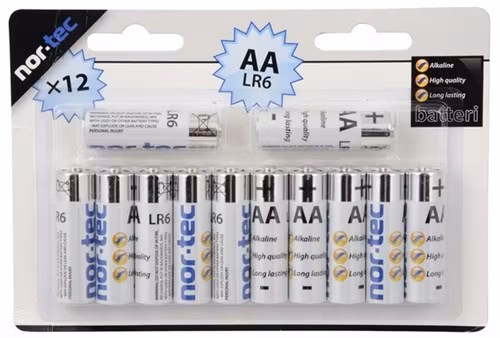 ALKALISKT BATTERI AA 1.5V 12STK