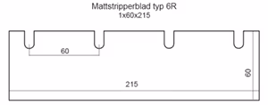 Multistripperblad typ 6R